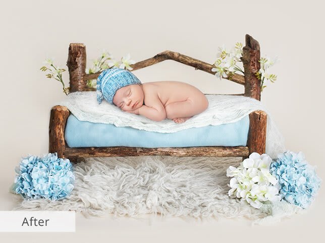 new born baby photo editing Photo manipulation and stylization after