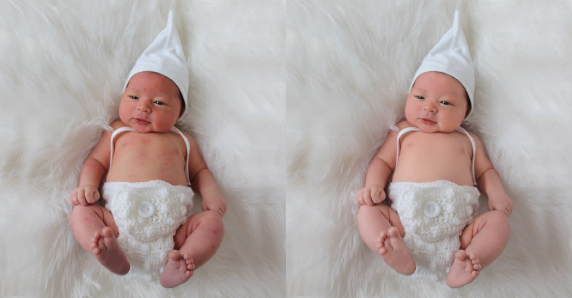 New born baby photo retouching and photo editing 3