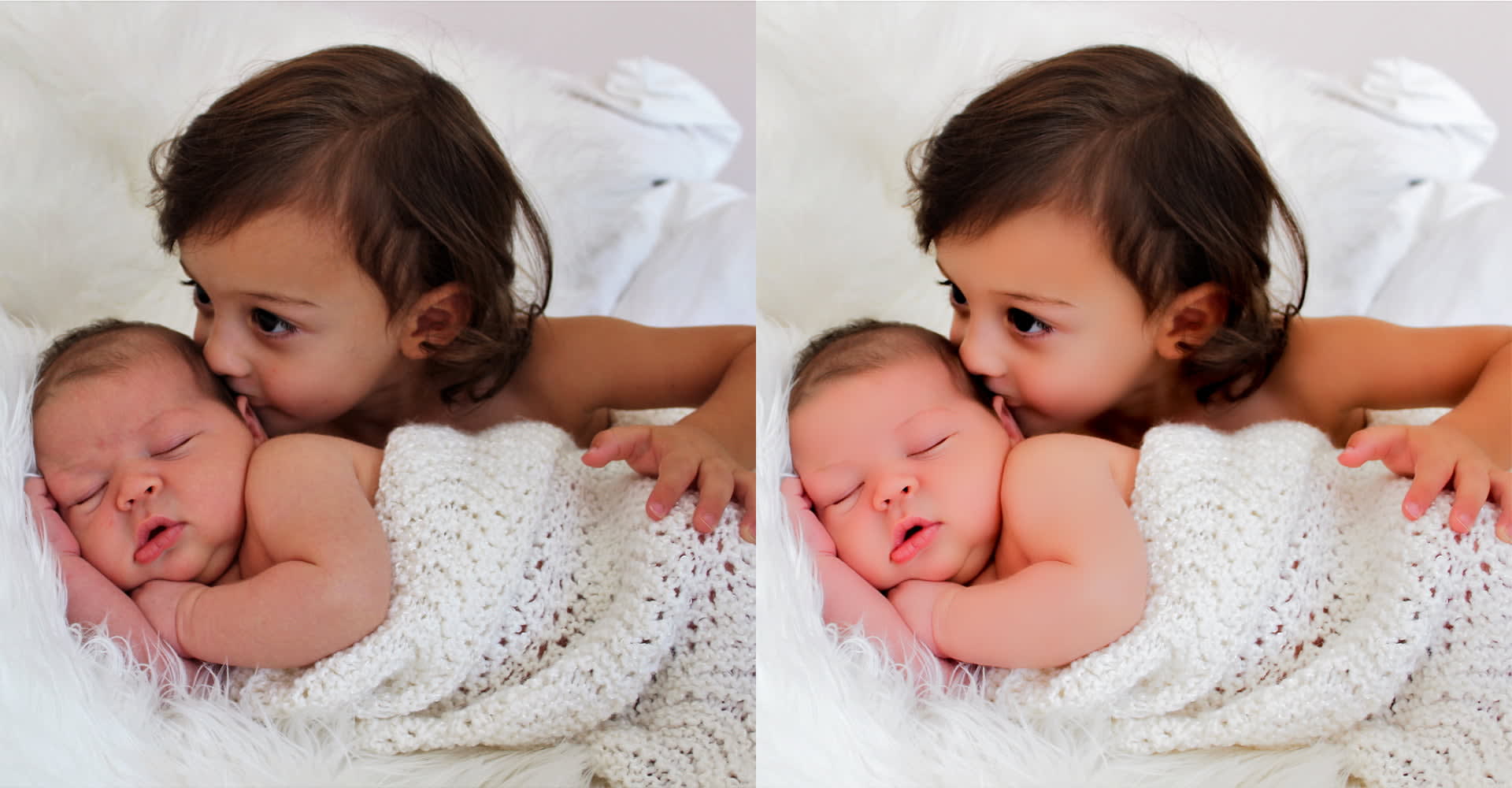 New born baby photo retouching and photo editing