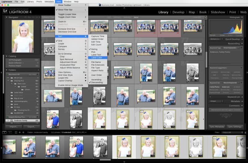 Lightroom Image Sorting