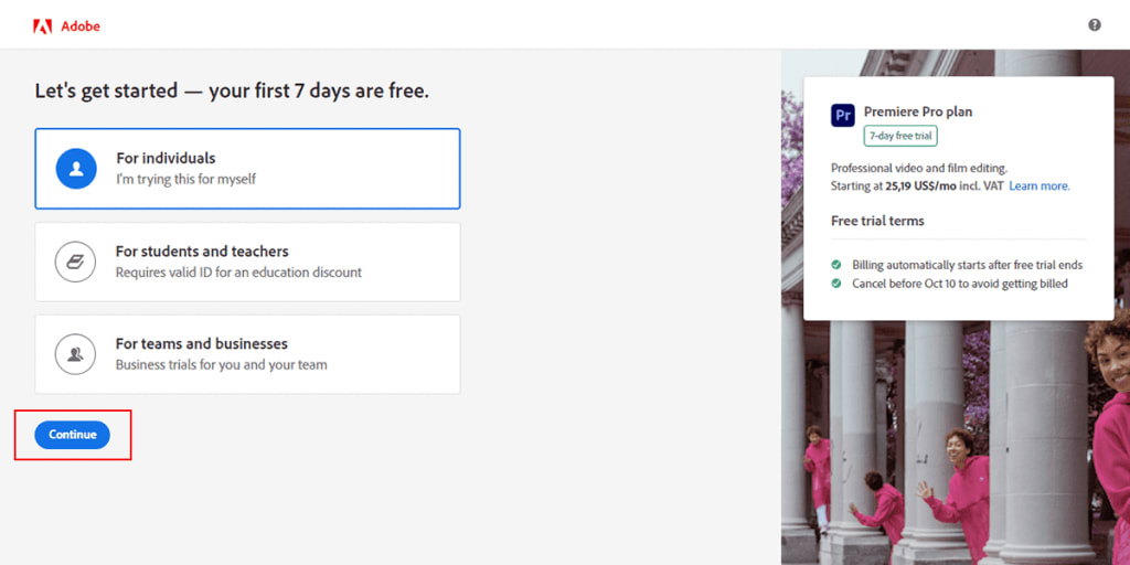 Premiere Pro free download free trial 2022 Version Photodotedit